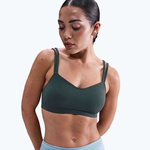 Sutien de antrenament Nike Zenvy Strappy seaweed/white