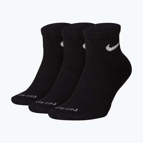 Șosete Nike Everyday Plus Cushioned Ankle 3 perechi black/white