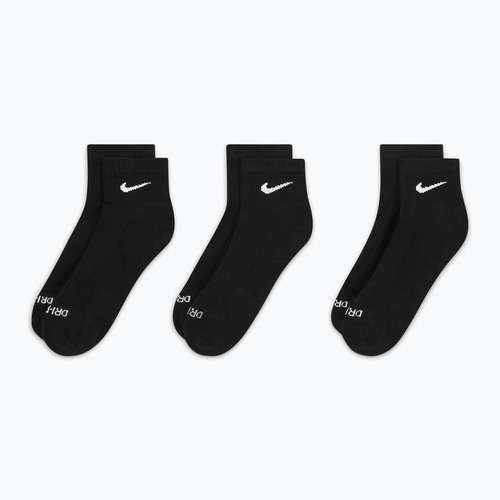 Șosete Nike Everyday Plus Cushioned Ankle 3 perechi black/white