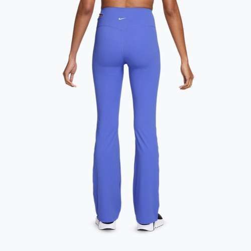 Pantaloni de antrenament pentru femei Nike Zenvy High-Waisted Flared sapphire/white