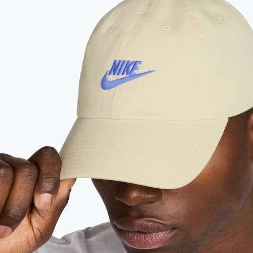 Șapcă Nike Club Unstructured Futura Wash light khaki/sapphire