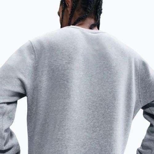 Bluză pentru bărbați Nike Sportswear Club Graphic Fleece Crew dark grey heather/white