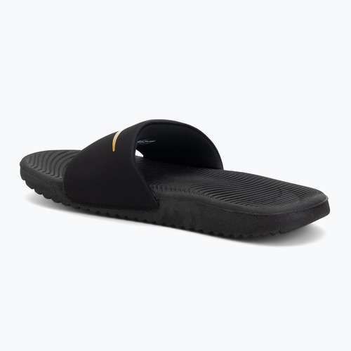 Papuci pentru copii Nike Kawa black/metallic gold