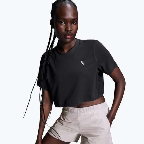 Tricou de antrenament pentru femei On Train-T Crop black