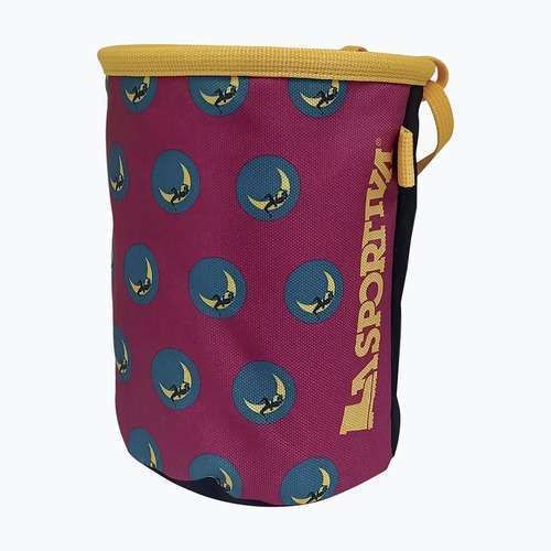 Săculeț pentru magnezie La Sportiva Granite Climbing On The Moon fuchsia/yellow