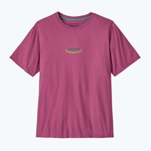 Tricou pentru bărbați Patagonia '95 Oval Logo faded magenta