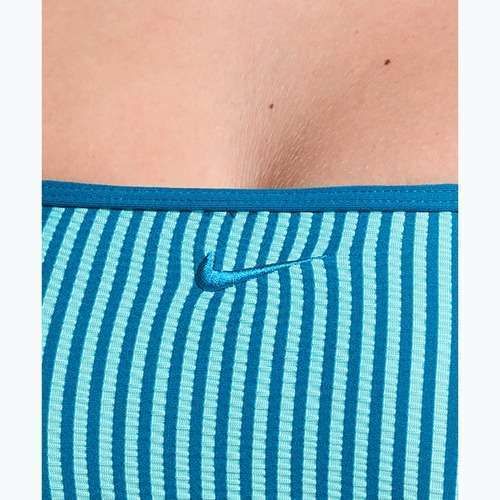 Top costum de baie Nike Ripple Texture Bralette Classic Bikini bleached turquoise