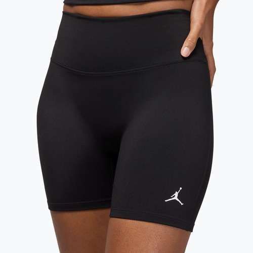 Pantaloni scurți de damă Jordan Sport Dri-Fit High Waisted 6" negru/alb