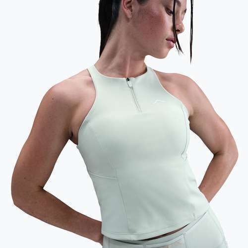 Tricou pentru femei Nike Trail Medium Support Sports Bra Tank Top light silver