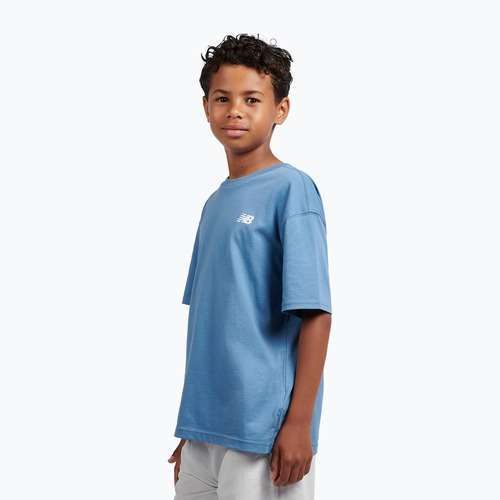 Tricou pentru copii New Balance Jersey Small Logo Tee shoreline blue