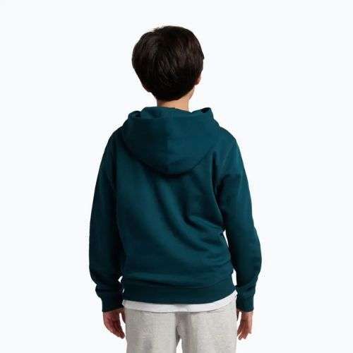 Bluză pentru copii New Balance Brush Back Small Logo Hoodie medusa green