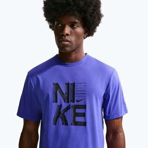 Tricou de antrenament bărbați Nike Hyverse Dri-Fit Persian violet/black