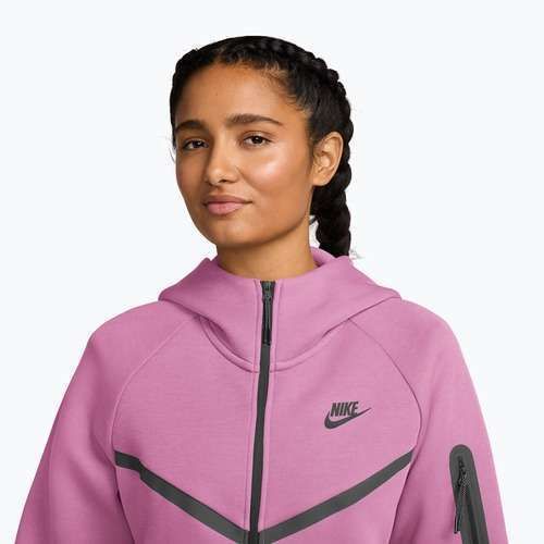 Bluză pentru femei  Nike Sportswear Tech Fleece Windrunner light magenta/black