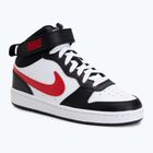 Pantofi Nike Court Borough Mid 2 alb/alb/negru/university red