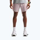 Pantaloni scurți de alergare pentru bărbați Nike Stride Dri-Fit Brief-Lined 7" particle rose