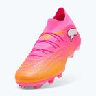 Încălțăminte de fotbal PUMA Future 9 Match FG/AG poison pink/puma white/sun stream/bright aqua/puma black