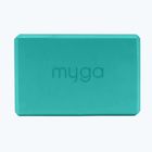 Cub pentru yoga Myga Foam Block turquoise