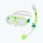 Set de snorkeling pentru copii Speedo Adventure green gecko/clear