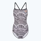Costum de baie dintr-o singură piesă pentru femei ZONE3 Kona Speed Strap Back imprimeu tribal / negru / alb / portocaliu