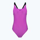Costum de baie o piesă pentru femei Nike Logo Tape Fastback fuchsia dream