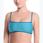 Top costum de baie Nike Ripple Texture Bralette Classic Bikini bleached turquoise
