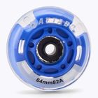 Roți pentru role LED HUMBAKA Flashing Wheels 64 mm 4 buc. alb