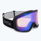 Ochleari de schi Smith Blazer black/blue sensor mirror