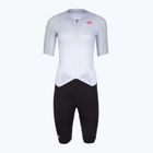 Combinezon de ciclism pentru femei Castelli Free Sanremo 3 SS in white/black