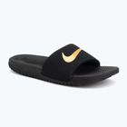 Papuci pentru copii Nike Kawa black/metallic gold