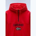Hanorac pentru bărbați Napapijri Burgee Half Zip Hooded 2.0 red goji 7