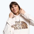 Bărbați The North Face Standard Hoodie cu glugă gardenia alb/maro cărbune cu imprimare de distorsiune a apei 3
