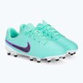 Încălțăminte de fotbal pentru copii Nike Jr Legend 10 Academy FG/MG hyper turquoise/fuchsia dream/black 4