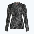 Longsleeve de trekking pentru femei Icebreaker Merino 260 Tech Vertex Crewe Delta Lines AOP black/snow/j 7