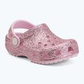 Șlapi pentru copii Crocs Classic Chunky Glitter 211940 pink milk 2