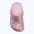 Șlapi pentru copii Crocs Classic Chunky Glitter 211940 pink milk 6