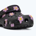 Șlapi pentru copii Crocs Classic Flower 212671 black 8