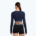 Top de antrenament longsleeve pentru femei Nike Pro 365 Dri-Fit midnight navy/white 2
