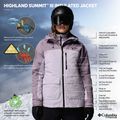 Geacă de schi pentru femei Columbia Highland Summit III Insulated lavender pearl/shale purple 13