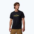 Tricou pentru bărbați Columbia Zero Rules Light Graphic Crew black/scripted peaks