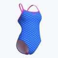Costum de baie dintr-o piesă pentru femei arena Monogram Challenge Back blue river multi/shocking pink 3
