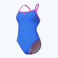 Costum de baie dintr-o piesă pentru femei arena Monogram Challenge Back blue river multi/shocking pink 4