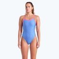 Costum de baie dintr-o piesă pentru femei arena Monogram Challenge Back blue river multi/shocking pink 5