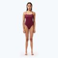 Lacoste costum de baie o piesă pentru femei MF7264 penumbra / alizarin / roșu 3