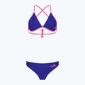 Costum de baie din două piese aquafeel Sun Bikini blue pink flames