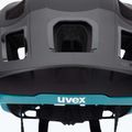 Cască de bicicletă UVEX React black/teal matt 7