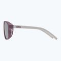 Ochelari de soare pentru copii UVEX Cosmic Jr cranberry/grey matt/mirror silver 5