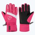 Mănuși de schi pentru copii ZIENER Leif GTX-Z tie-dye pop pink