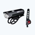 Set de faruri pentru bicicletă CatEye AMPP 200 HL-EL042RC / ORB TL-LD160 black