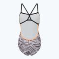 Costum de baie dintr-o singură piesă pentru femei ZONE3 Kona Speed Strap Back imprimeu tribal / negru / alb / portocaliu 2