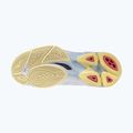 Încălțăminte de volei pentru femei Mizuno Wave Voltage 2 Mid white/calypso coral/pale banan 11